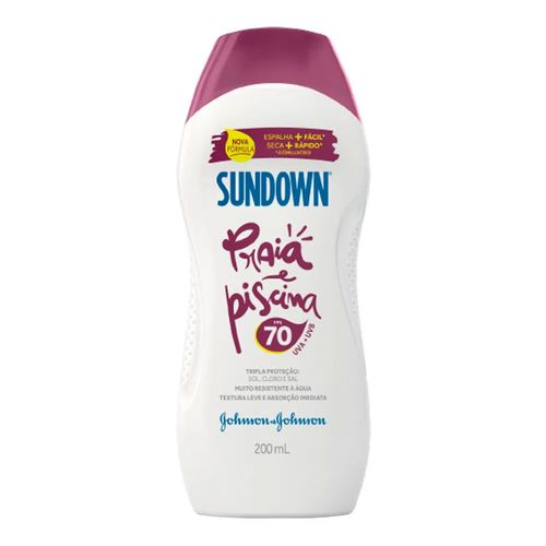 Protetor Solar Sundown Praia e Piscina FPS70 200ml Protetor Solar Sundown Praia e Piscina FPS70 200ml