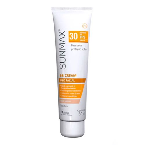 Protetor Solar Sunmax BB Cream Bege Medio Stiefel 60ml Protetor Solar Sunmax BB Cream Bege Medio Stiefel 60ml