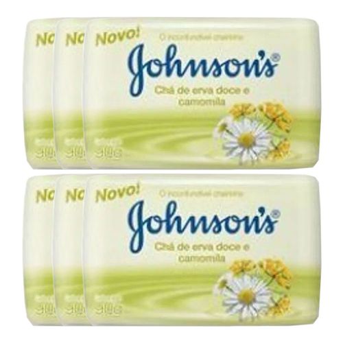 Sabonete Johnson's Erva Doce Camomila e Camomila 90g 6 Unidades Sabonete Johnson's Erva Doce Camomila e Camomila 90g 6 Unidades
