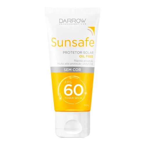 Protetor Solar Sunsafe Sem Cor FPS 60 50g
