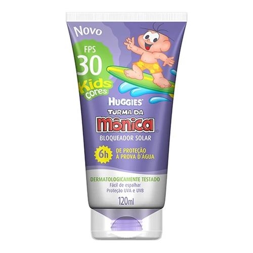 Protetor Solar Turma da Mônica Kids Cores FPS30 120ml Protetor Solar Turma da Mônica Kids Cores FPS30 120ml
