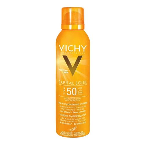 Protetor Solar Vichy Capital Soleil Bruma Hidratante Spray FPS 50 200ml Protetor Solar Vichy Capital Soleil Bruma Hidratante Spray FPS 50 200ml