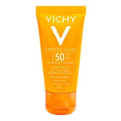Protetor Solar Vichy Capital Soleil Toque Seco FPS 50 50g Protetor Solar Vichy Capital Soleil Toque Seco FPS 50 50g