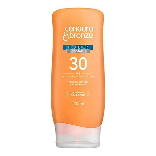Protetor Solar Cenoura & Bronze FPS 30 - 200ml Protetor Solar Cenoura & Bronze FPS 30 - 200ml