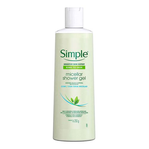 Sabonete Líquido Corporal em Gel Simple Água Micelar 250g Sabonete Líquido Corporal em Gel Simple Água Micelar 250g