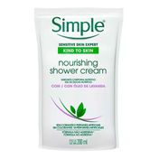 Sabonete Líquido Corporal Simple Nourishing Shower Cream Refil 200ml