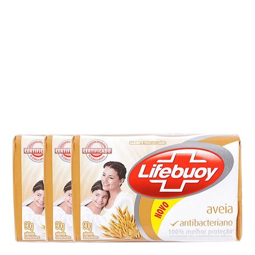 Sabonete Lifebuoy Antibacteriano Aveia 90g 3 Unidades Sabonete Lifebuoy Antibacteriano Aveia 90g 3 Unidades