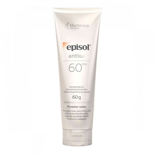 Protetor Solar Facial Episol Antiox Antienvelhecimento FPS60 60g