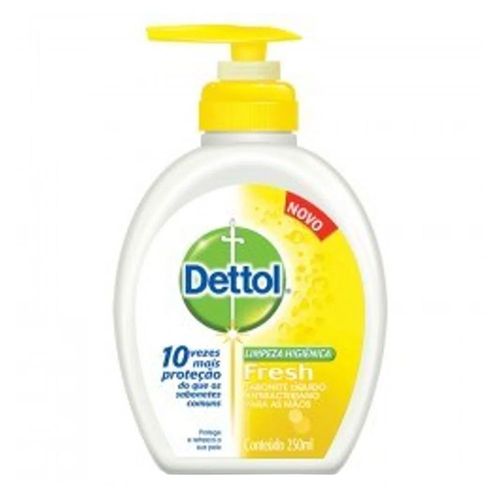Sabonete Líquido Dettol Fresh Para as Mãos - 250ml Sabonete Líquido Dettol Fresh Para as Mãos - 250ml