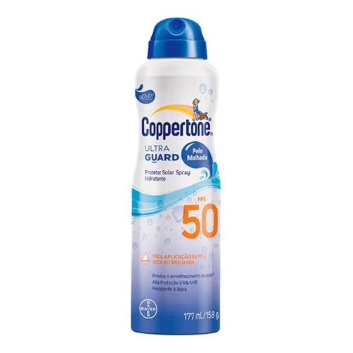 Protetor Solar Coppertone Ultraguard Pele Molhada FPS 50 177 ml Protetor Solar Coppertone Ultraguard Pele Molhada FPS 50 177 ml