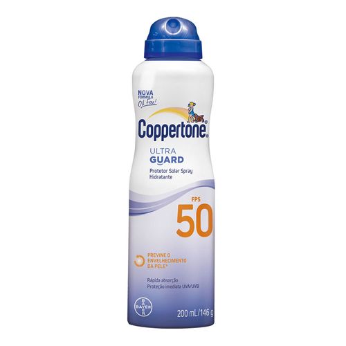 Protetor Solar Coppertone Ultraguard Spray FPS 50 200ml Protetor Solar Coppertone Ultraguard Spray FPS 50 200ml
