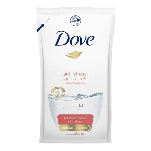 Sabonete Liquido Dove Micelar Anti Stress Refil 200ml Sabonete Liquido Dove Micelar Anti Stress Refil 200ml