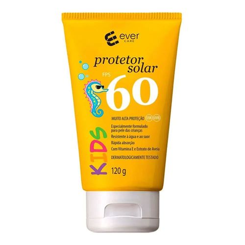 Protetor Solar Corporal Infantil Ever Care Fps60 120g Protetor Solar Corporal Infantil Ever Care Fps60 120g