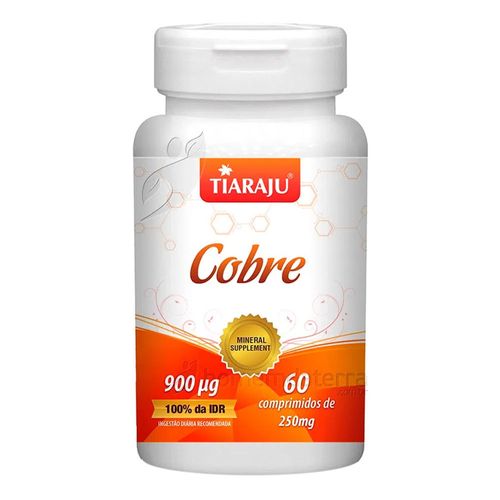 Mineral Cobre - Tiaraju - 60 Comprimidos de 250mg Mineral Cobre - Tiaraju - 60 Comprimidos de 250mg