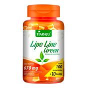 Quitosana Lipo Line Green - Tiaraju - 100+10 Comprimidos de 670mg