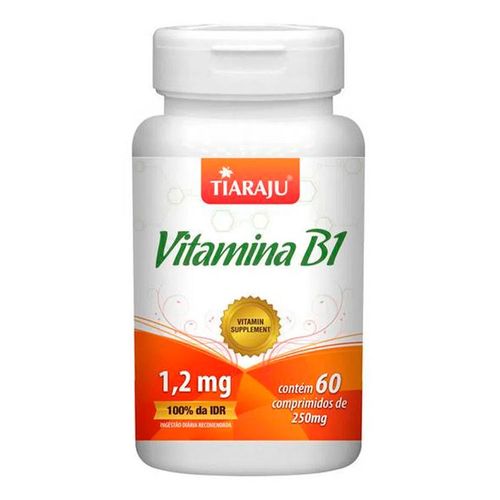 Vitamina B1 - Tiaraju - 60 Comprimidos de 250mg