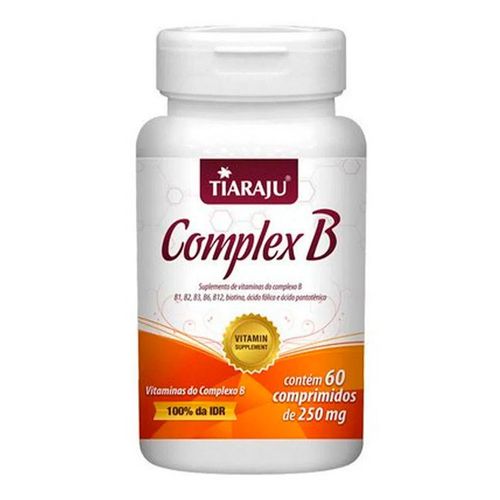 Vitamina Complexo B - Tiaraju - 60 Comprimidos de 250mg Vitamina Complexo B - Tiaraju - 60 Comprimidos de 250mg