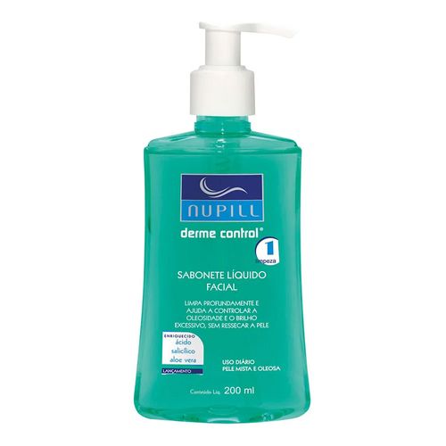 Sabonete Líquido Facial Nupill Derme Control 200ml Sabonete Líquido Facial Nupill Derme Control 200ml