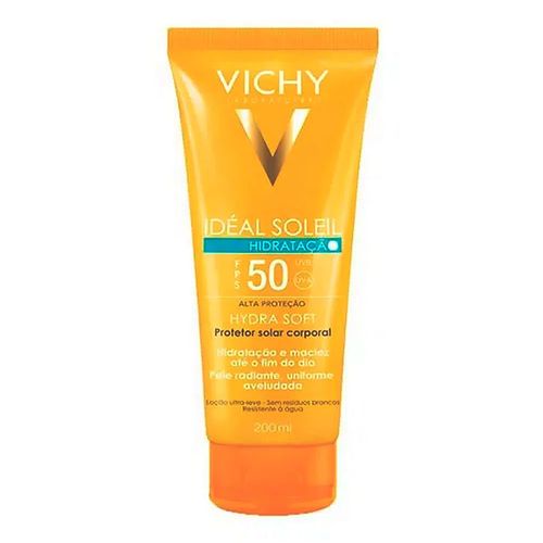 Protetor Solar Corporal Vichy Idéal Soleil Hydrasoft FPS50 200ml Protetor Solar Corporal Vichy Idéal Soleil Hydrasoft FPS50 200ml
