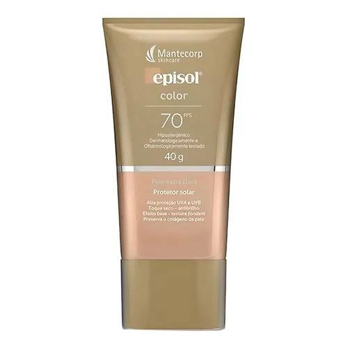 Protetor Solar Episol Color Pele Extra Clara FPS70 40g Protetor Solar Episol Color Pele Extra Clara FPS70 40g
