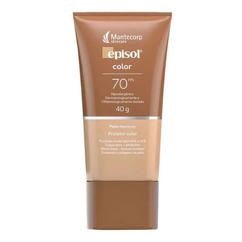 Protetor Solar Episol Color Pele Morena FPS70 40g Protetor Solar Episol Color Pele Morena FPS70 40g