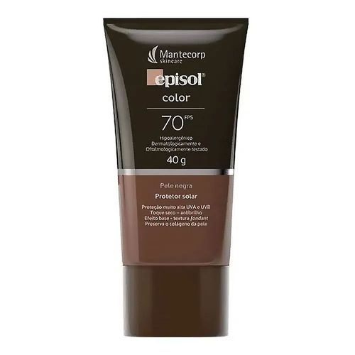 Protetor Solar Episol Color Pele Negra FPS 70 40g Protetor Solar Episol Color Pele Negra FPS 70 40g