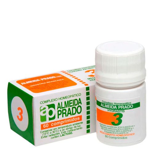 Complexo Homeopático Almeida Prado 03 60 Comprimidos Complexo Homeopático Almeida Prado 03 60 Comprimidos