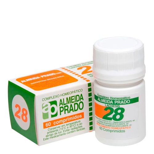 Complexo Homeopático Almeida Prado 28 60 Comprimidos Complexo Homeopático Almeida Prado 28 60 Comprimidos