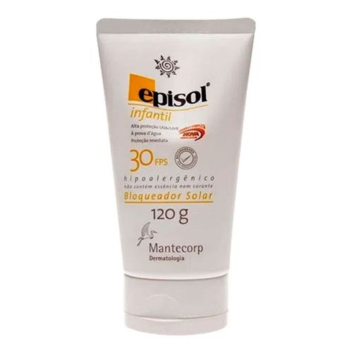 Protetor Solar Episol Infantil FPS30 120g Protetor Solar Episol Infantil FPS30 120g