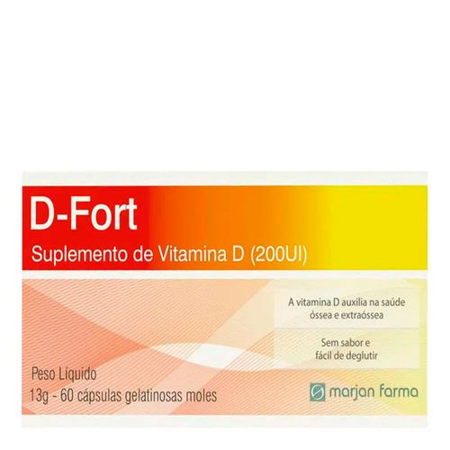 D-fort Suplemento Vitamínico Marjan 60 Cápsulas D-fort Suplemento Vitamínico Marjan 60 Cápsulas