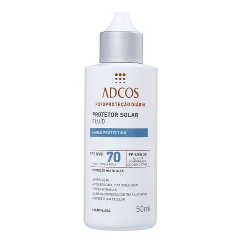 Protetor Solar Facial Adcos Fluid Shield Protection FPS70 50ml Protetor Solar Facial Adcos Fluid Shield Protection FPS70 50ml