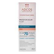Protetor Solar Facial Adcos Fluid Shield Protection Peach FPS70 50ml