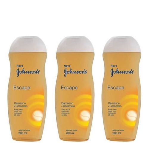 Sabonete Líquido Johnson's Escape 200ml 3 Unidades Sabonete Líquido Johnson's Escape 200ml 3 Unidades