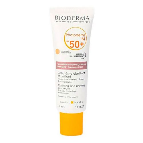 Protetor Solar Facial Bioderma Photoderm M Com Cor + Ação Clareadora Dourado FPS50+ 40ml Protetor Solar Facial Bioderma Photoderm M Com Cor + Ação Clareadora Dourado FPS50+ 40ml