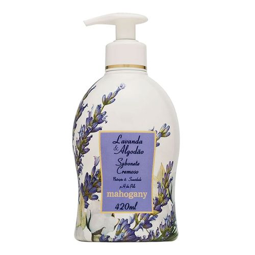 Sabonete Líquido Lavanda & Algodão Mahogany 420ml Sabonete Líquido Lavanda & Algodão Mahogany 420ml