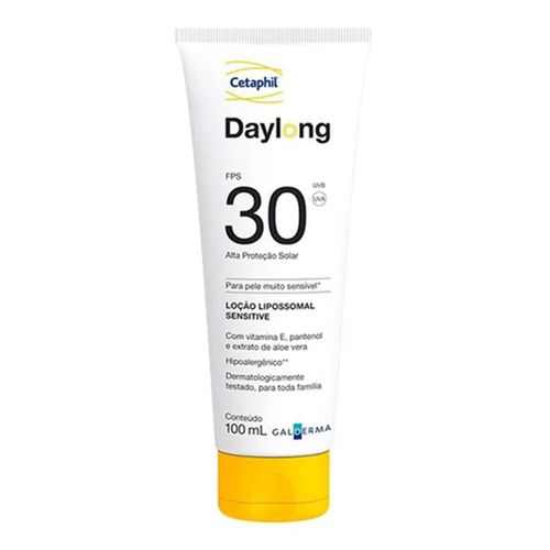 Protetor Solar Facial Cetaphil Daylong Lipossomal Sensitive FPS 30 100ml Protetor Solar Facial Cetaphil Daylong Lipossomal Sensitive FPS 30 100ml