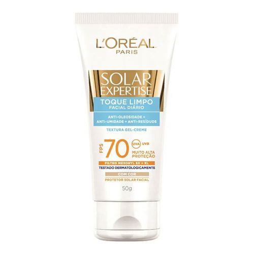 Protetor Solar Facial com Cor L'Oréal Expertise Toque Limpo FPS 70 50g Protetor Solar Facial com Cor L'Oréal Expertise Toque Limpo FPS 70 50g