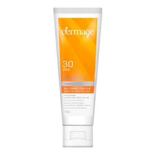 Protetor Solar Facial Dermage Photoage Mineral FPS 30 Color Claro 50g Protetor Solar Facial Dermage Photoage Mineral FPS 30 Color Claro 50g