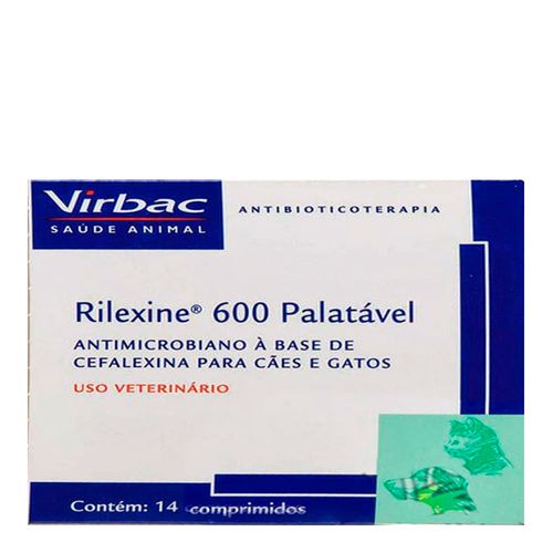 RILEXINE 600mg - cx com 14 compr. palatáveis RILEXINE 600mg - cx com 14 compr. palatáveis