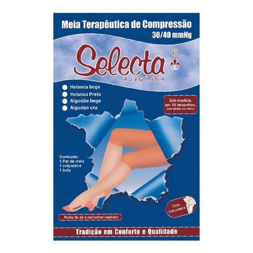 Meia Panturrilha 30-40 De Algodão Selecta Meia Panturrilha 30-40 De Algodão Selecta