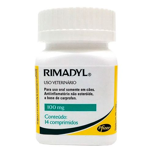 RIMADYL 100mg - frasco com 14 compr. RIMADYL 100mg - frasco com 14 compr.