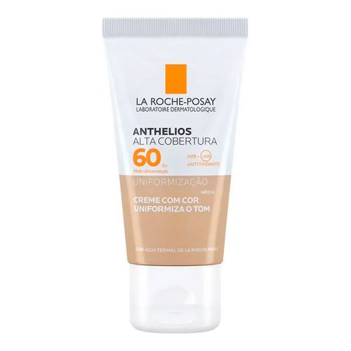 Protetor Solar Facial La Roche-Posay Anthelios Alta Cobertura Cor Média FPS60 40ml Protetor Solar Facial La Roche-Posay Anthelios Alta Cobertura Cor Média FPS60 40ml