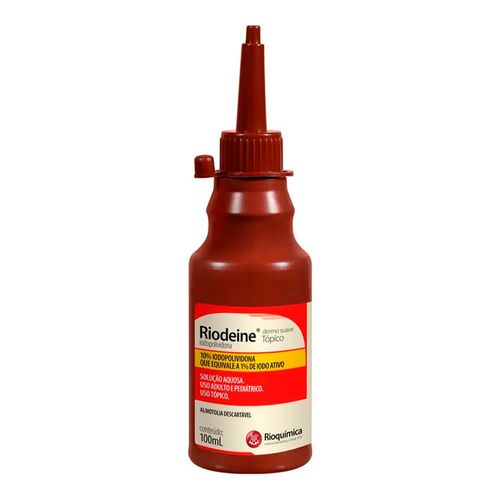 Riodeine Solução Tópica Rioquímica 100ml Riodeine Solução Tópica Rioquímica 100ml