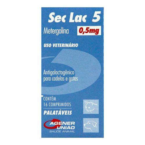 SEC LAC 5 - 0,5mg - caixa com 16 compr. SEC LAC 5 - 0,5mg - caixa com 16 compr.