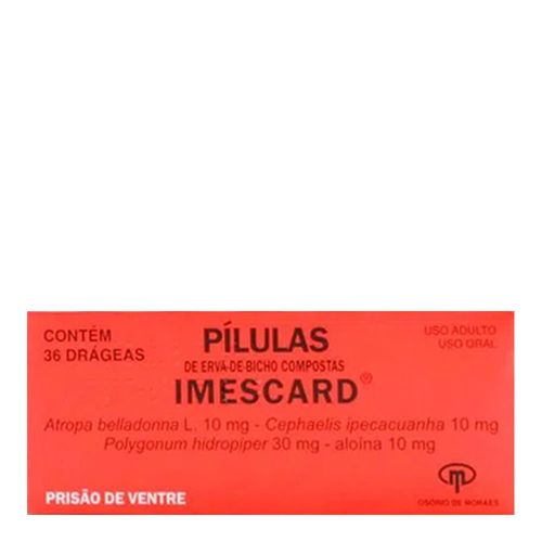 Imescard 36 Drágeas Imescard 36 Drágeas