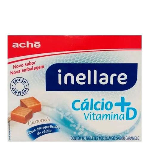 Inelatte Cálcio + Vitamina D Aché Caramelo 60 Tabletes Inelatte Cálcio + Vitamina D Aché Caramelo 60 Tabletes