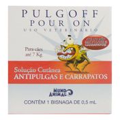 Antipulgas e Carrapatos Pulgoff Pour On 0,5 ml até 7kg