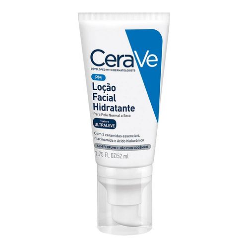 Loção Facial Hidratante CeraVe com Ácido Hilaurônico e Textura Ultra Leve 52ml Loção Facial Hidratante CeraVe com Ácido Hilaurônico e Textura Ultra Leve 52ml