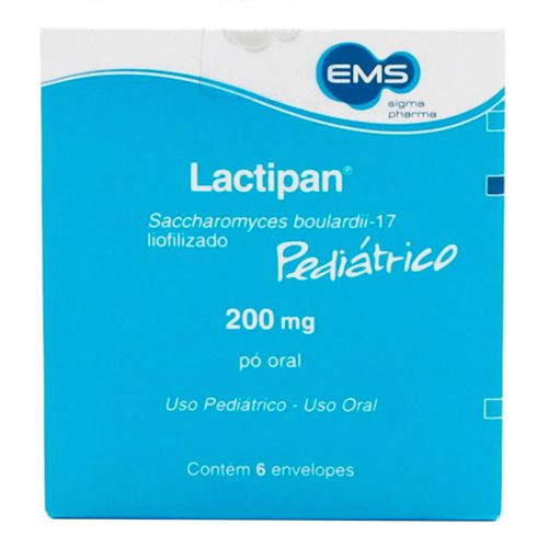 Lactipan Pó Oral 200mg EMS 6 Envelopes 1g Lactipan Pó Oral 200mg EMS 6 Envelopes 1g