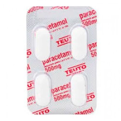 Paracetamol 500mg Teuto 4 Comprimidos Paracetamol 500mg Teuto 4 Comprimidos